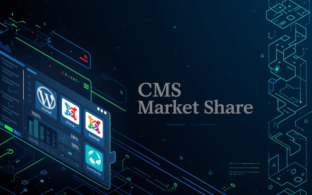 CMS Market Share 2025: WordPress, Shopify, Wix and More